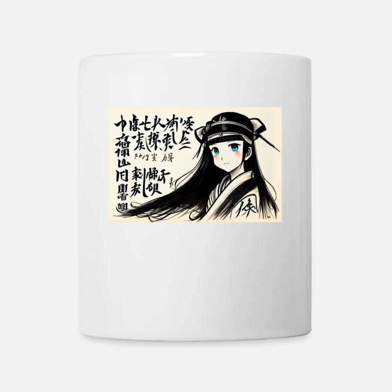 Fille asiatique - Mug blanc - blanc