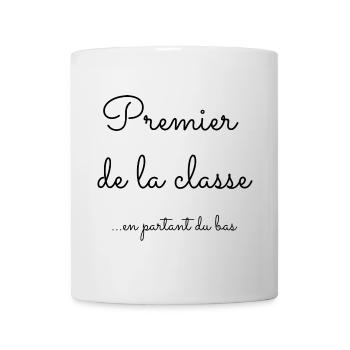 Premier en partant du bas - Mug blanc - blanc - Devant