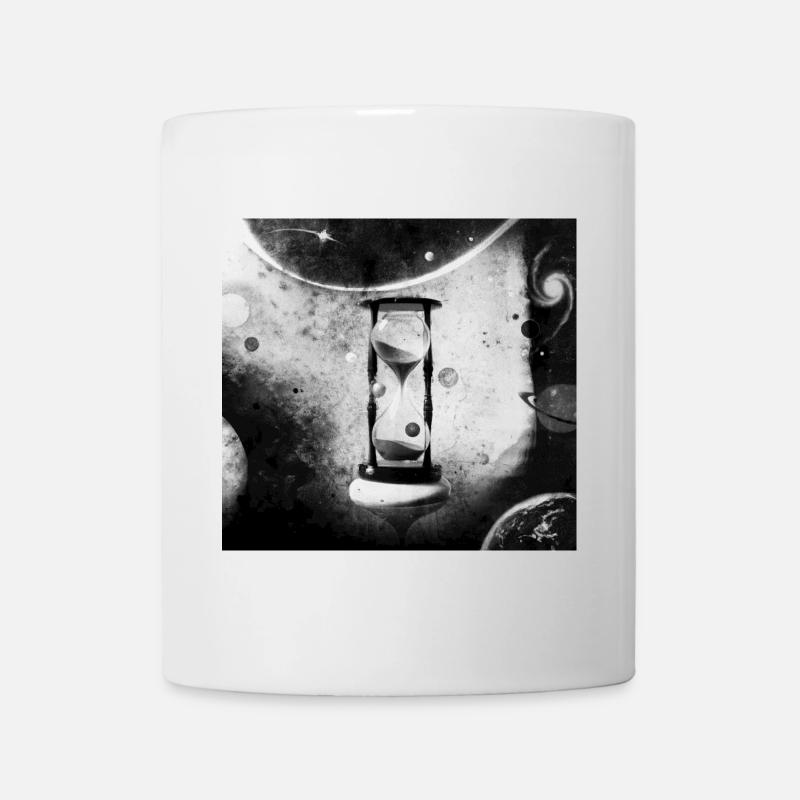 Das Vergehen der Zeit im Universum - Tasse - Weiß