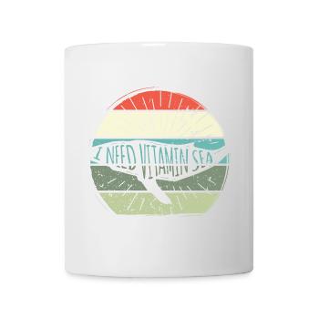 Vitamin Sea Retro Sonnenabzeichen - Tasse - Weiß - Vorne