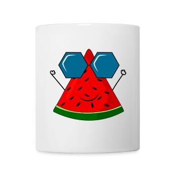 summer, pastèque, soleil - Mug blanc - blanc - Devant