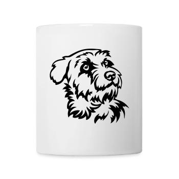 Kromfohrländer Kopf - Tasse - Weiß - Vorne