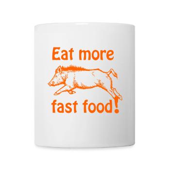 Eat more fast food - Wild boar - Mug - white - Front
