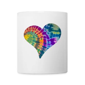 Tie Dye Heart - Mug - white - Front