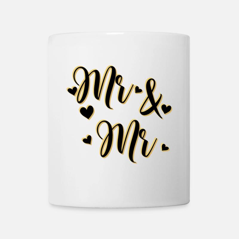 Herr und Herr - Tasse - Weiß