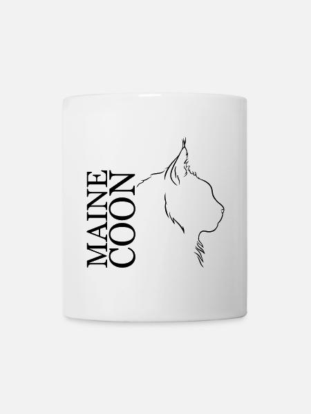 Maine Coon Profil Chats Chat Wilsigns - Mug blanc - blanc