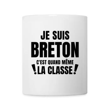 Bretagne, Bretagne humour, bonnet rouge - Mug blanc - blanc - Devant