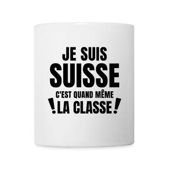 Suisse, fierté Suisse, je suis Suisse - Mug blanc - blanc - Devant