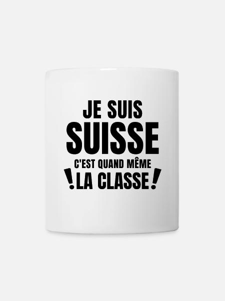 Suisse, fierté Suisse, je suis Suisse - Mug blanc - blanc