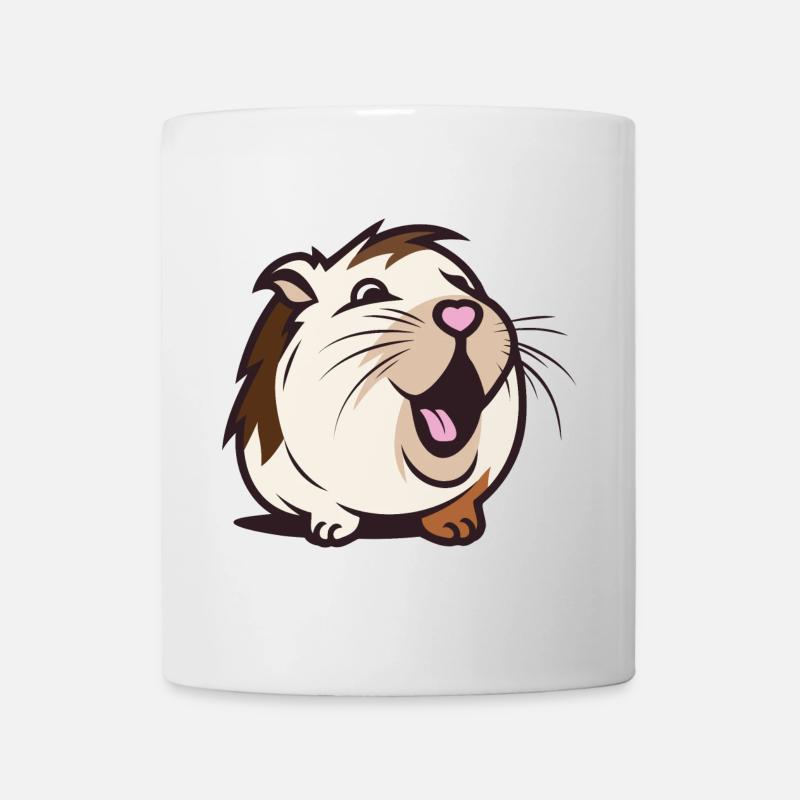 Cobaye joyeux / Hamster – Nez en cœur - Mug blanc - blanc