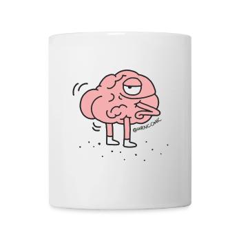 Nackt - Arsch - Hirn - Tasse - Weiß - Vorne