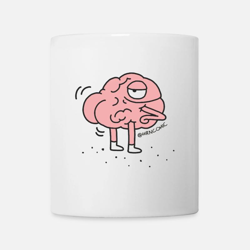 Nackt - Arsch - Hirn - Tasse - Weiß