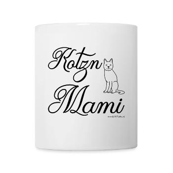 Kotzn Mami - Katzen Mama, Österreichischer Dialekt - Tasse - Weiß - Vorne