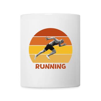 running, course à pied, sprint - Mug blanc - blanc - Devant