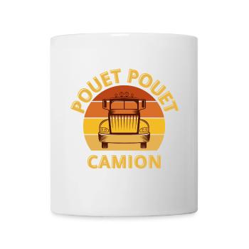 camion, routier, camionneur - Mug blanc - blanc - Devant