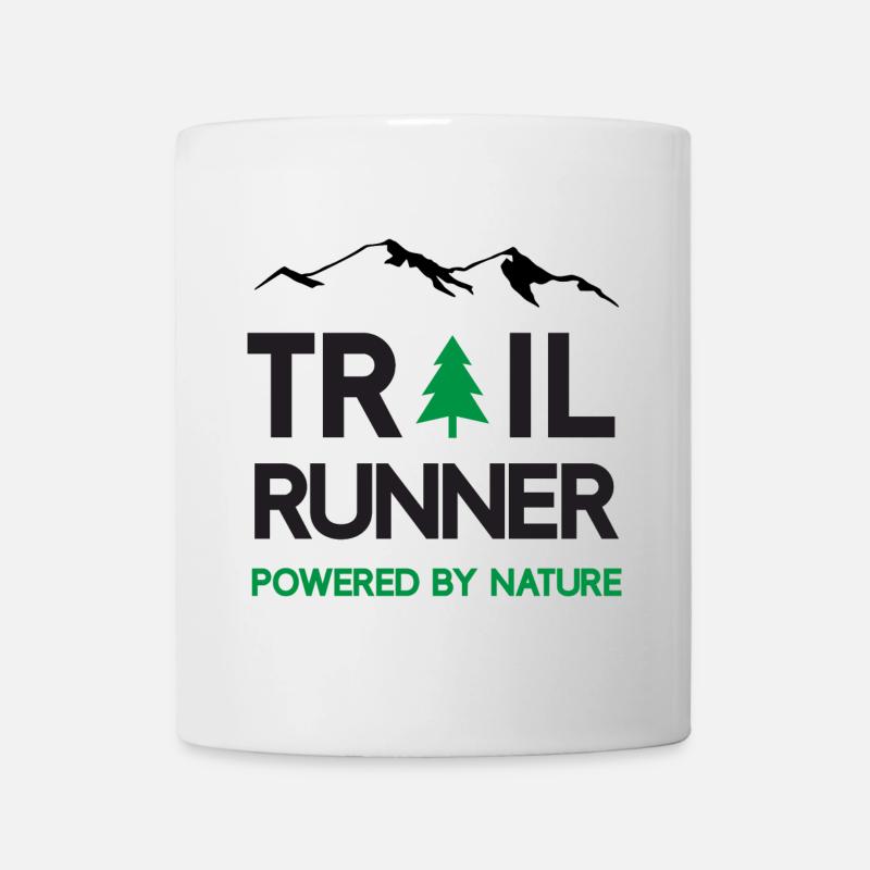 Trail Runner - Angetrieben von der Natur - Tasse - Weiß