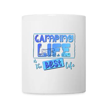 Camping Leben ist das beste Leben - Tasse - Weiß - Vorne