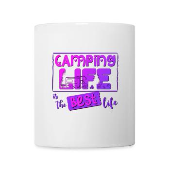 Camping Leben ist das beste Leben - Tasse - Weiß - Vorne