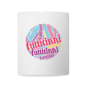 Sicilia T-Shirt futtitinni T-Shirt Word Cloud T-Shirt - Tasse - Weiß - Vorne