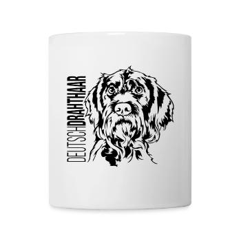 Deutsch Drahthaar Portrait Jagdhunde Hund Wilsigns - Tasse - Weiß - Vorne