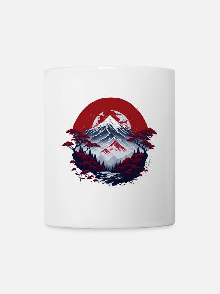 asiatische Berglandschaft - Tasse - Weiß
