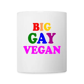 Big gay vegan - Mug blanc - blanc - Devant