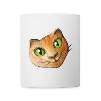 Cat Painting Head Cat Head Fan Cat Love Cat - Mug - white - Front