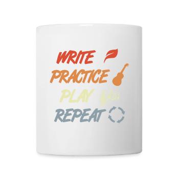 Motivation ukulélé - Mug blanc - blanc - Devant