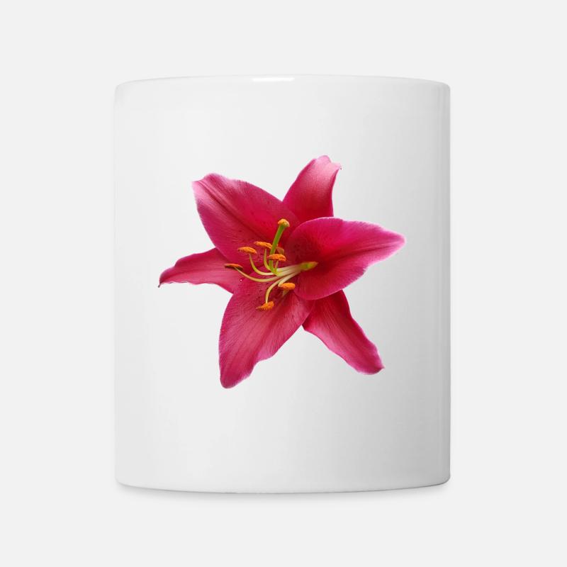 Lilie1 - Tasse - Weiß
