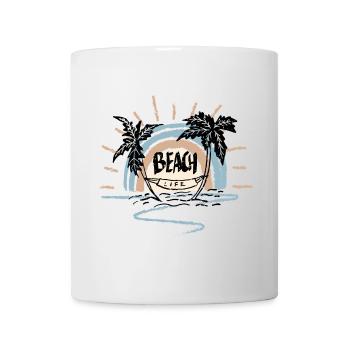 Vie à la plage Sunrise Arc - Mug blanc - blanc - Devant