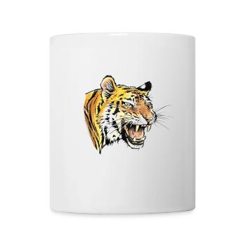 Tiger Portrait - Tasse - Weiß - Vorne