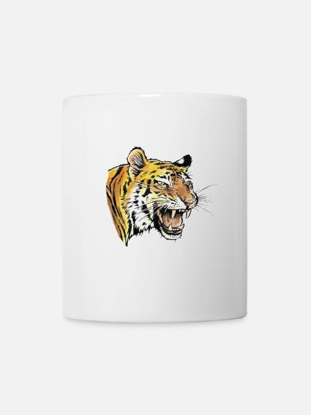 Tiger Portrait - Tasse - Weiß