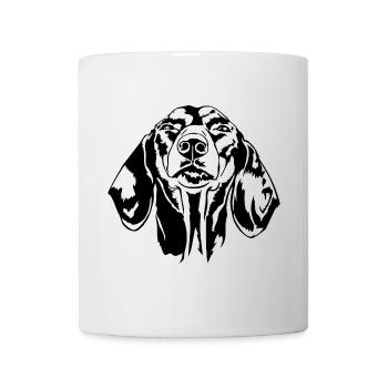 Drôle de teckel teckel teckel chiens Wilsigns - Mug blanc - blanc - Devant