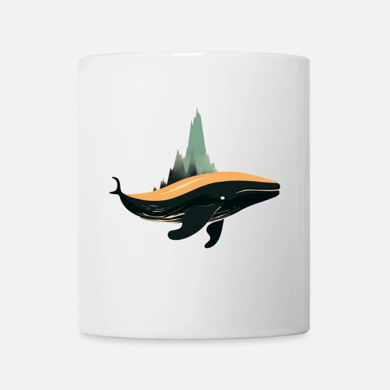 Whale - Minimalist (no2) - Mug - white