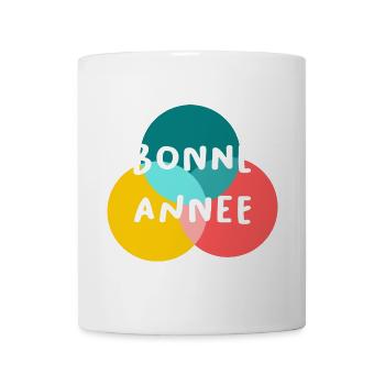 BONNE ANNEE. SAINT SYLVESTRE. NOUVELLE ANNÉE - Mug blanc - blanc - Devant
