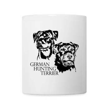 Chiens de chasse Terrier allemand Portrait Wilsigns - Mug blanc - blanc - Devant