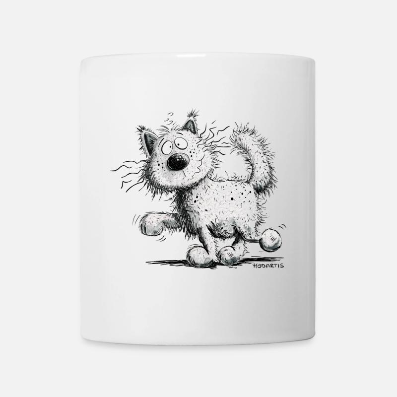 Drollige Katze I Maine Coon - Tasse - Weiß