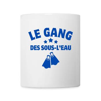 plongée sous-marine, plongeur, plongée - Mug blanc - blanc - Devant