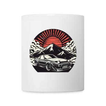 JDM-Auto Japanische Retro-Autorenn-Drift-Legende - Tasse - Weiß - Vorne