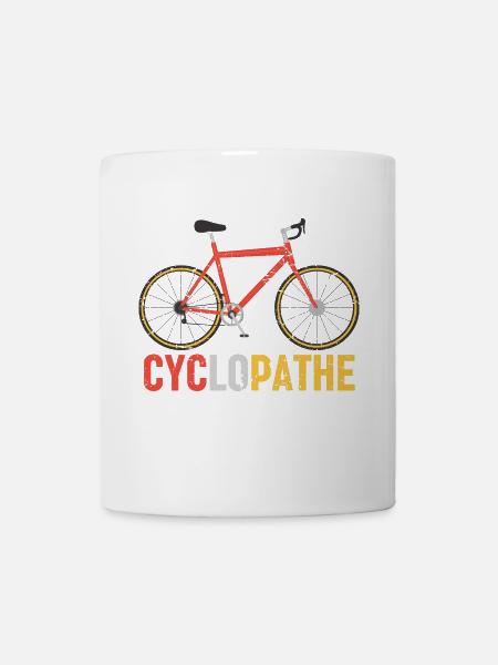 Cyclopathe humour vélo cadeau cyclisme cycliste - Mug blanc - blanc