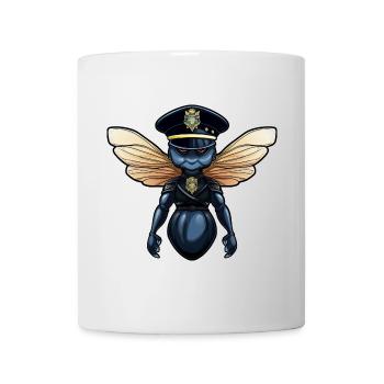 Police des libellules - Mug blanc - blanc - Devant