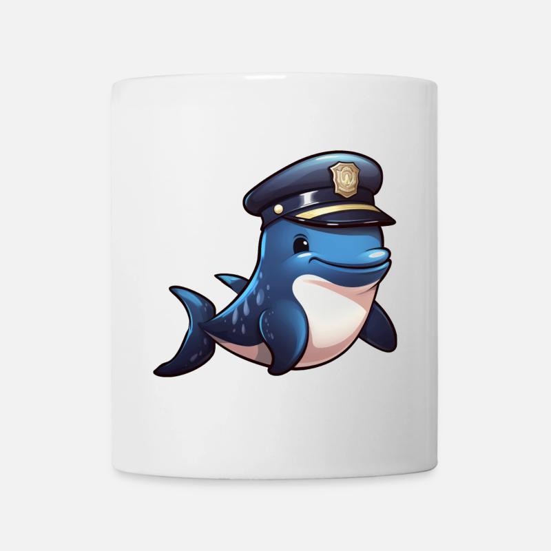 Baleine de la police - Mug blanc - blanc