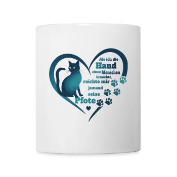 Katzen und Menschen - Tasse - Weiß - Vorne