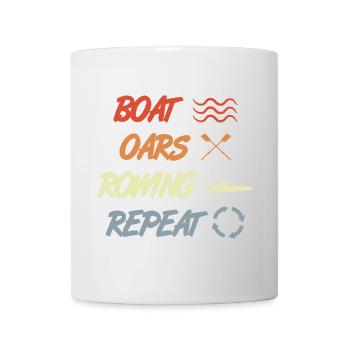 Boat Oars Rowing Repeat - Mug - white - Front
