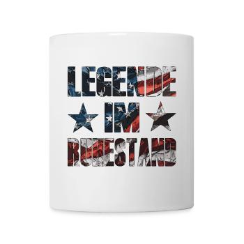 Rentner 2026 Legende im Ruhestand USA Flagge - Tasse - Weiß - Vorne