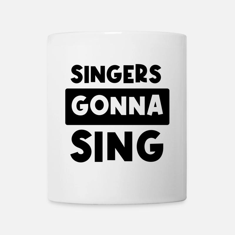 Singers gonna sing - Tasse - Weiß