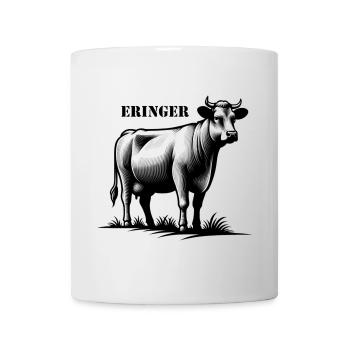 Eringer Kampfkuh – Stolz der Walliser Alpen - Tasse - Weiß - Vorne