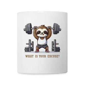 Sloth Gym Funny animals - Mug - white - Front