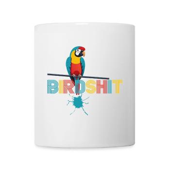 Parrot Rainbow BLUE SHIT - HAPPY BIRD - Mug - white - Front
