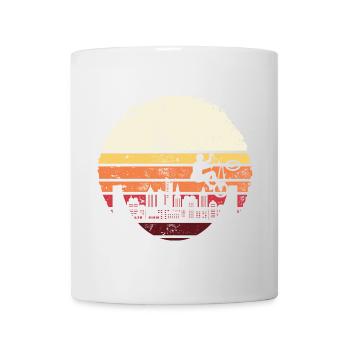Sunset City BMX Silhouette - Tasse - Weiß - Vorne